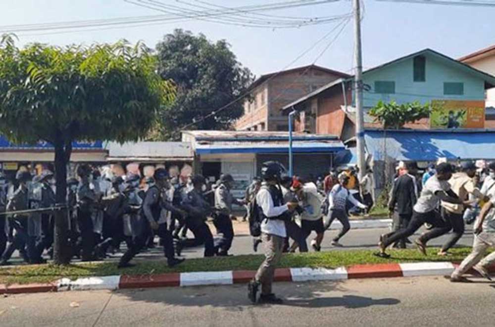 police-chase-protesters