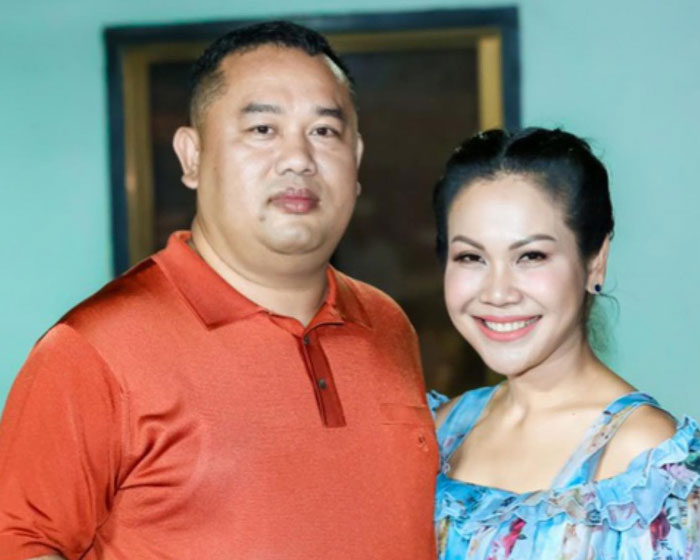 Pol Sotheavy and her husband Khiev Sokha. Photo from ol Sotheavy facebook