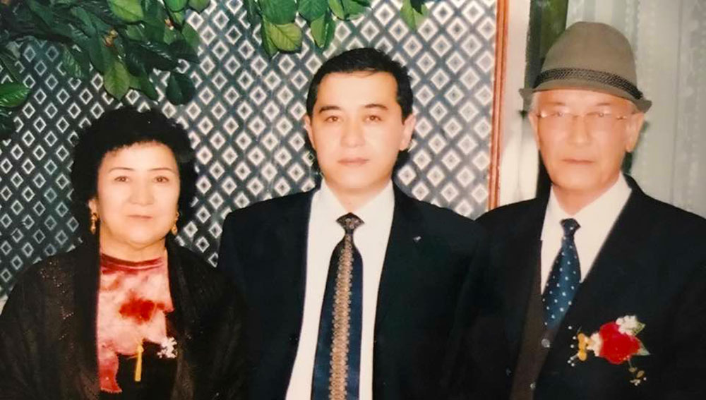 Gulchehra Hoja’s brother and parents in 2004.