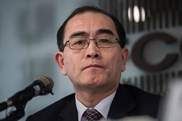 NED가 주선해 워싱턴에서 강연한 태영호 전 공사.