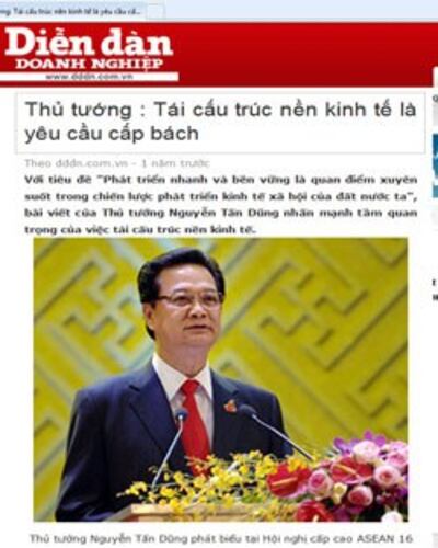 Tái cấu trúc nền kinh tế là điều cấp bách.