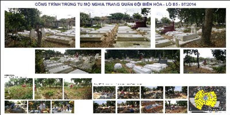 Công trình trùng tu mộ Nghĩa Trang Biên hòa lô B-5