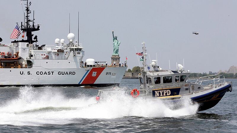 美台签署海巡合作备忘录,美国海岸警卫队(USCG)将可来台协作值勤。(AP)