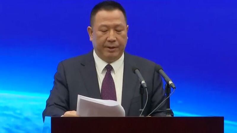 2019年5月29日,华为首席法务官宋柳平在声明中指,以网络安全为借口对华为实施禁令,不仅不会提升网络安全,只会带来一种虚假的安全感。(视频截图/路透社)