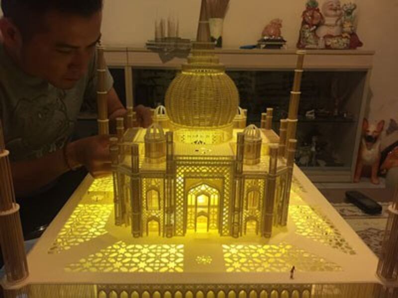 Mô hình đền Tajmahal. Photo courtesy of songngumedia.com