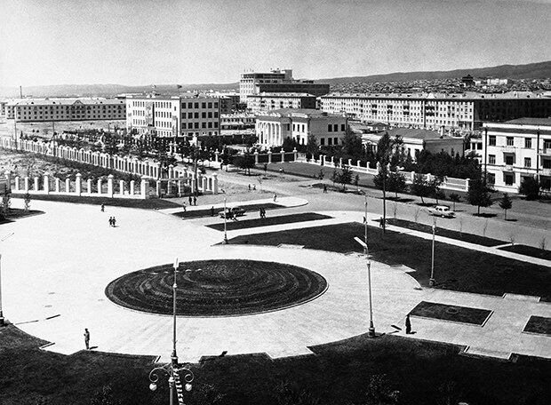 몽골 수도 울란바토르의 1961년 모습.