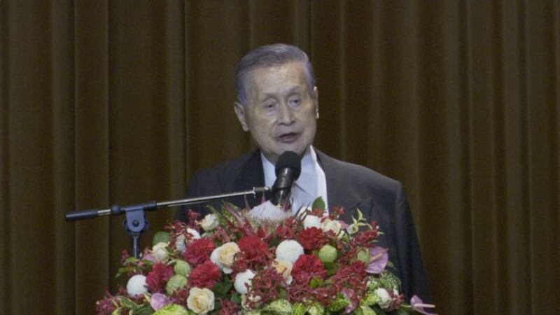 日本前首相森喜朗。（记者李宗翰摄）