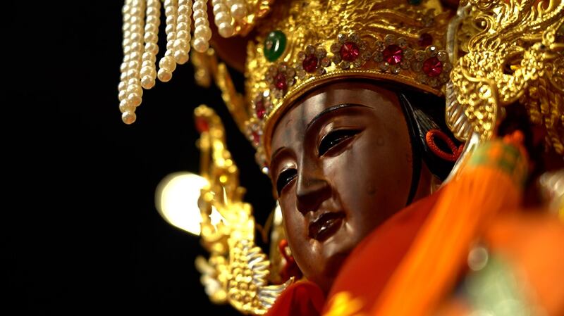 妈祖卷入政治漩涡,在中国被赋予“统战女神”新角色。(李宗翰摄影)