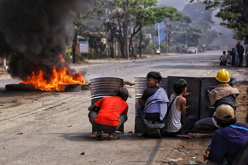 Photo Crd.RFA__Caption 2021 March __anti-regime protesters in Hlaing Tharyar Township in Yangon.__.jpg