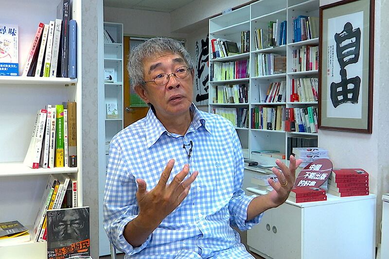 铜锣湾书店店长林荣基(美联社)