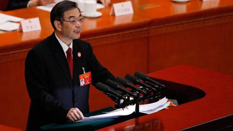 中国最高人民法院院长周强（美联社）