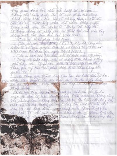 The original appeal petition by Nguyen Van Hai.
