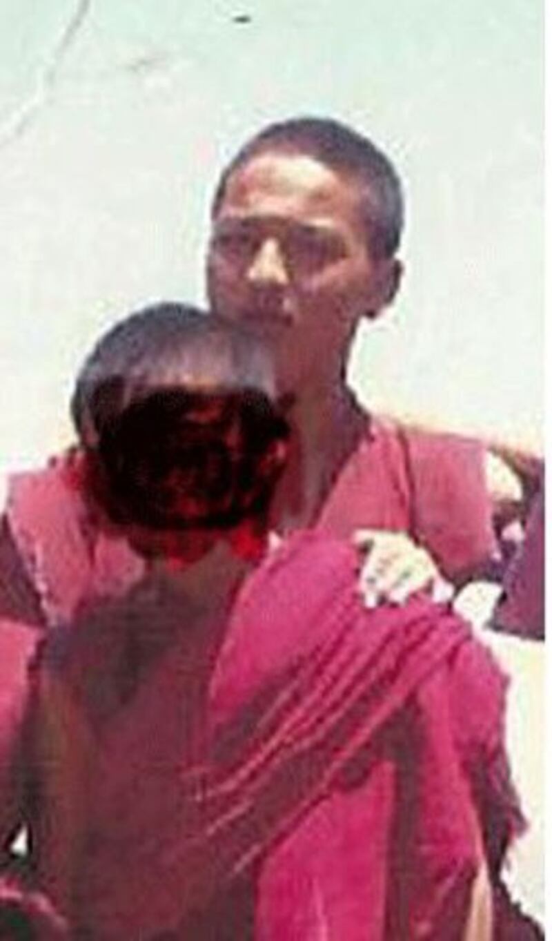 图片：被捕失踪的四川阿坝州阿坝县格尔登寺僧人洛桑次仁。（受访人次仁提供/记者丹珍）