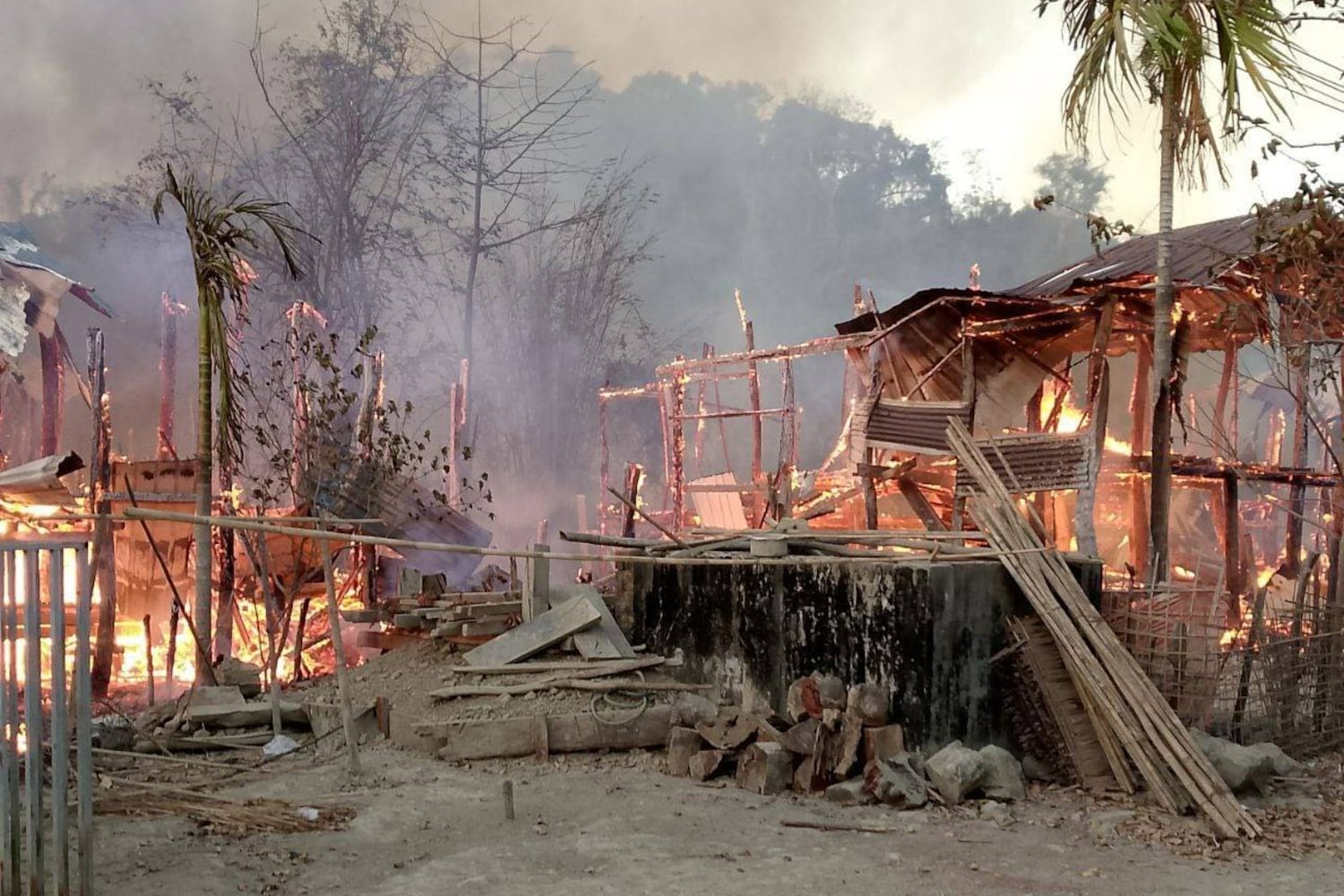 Myanmar military battles to push rebels back from Chinese economic zone