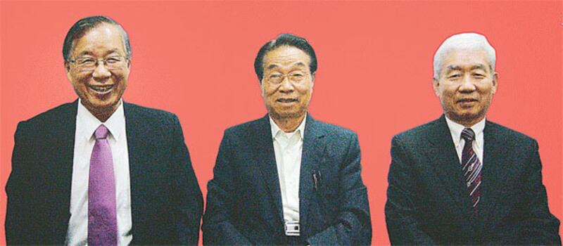 ‘우리는 코리안'을 제작한 이정근, 김삼도, 백경환(왼쪽부터).