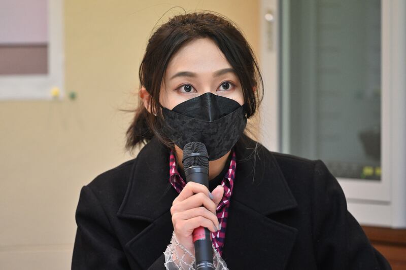 2021年12月27日,民進黨立委賴品妤:文化部應定出規範幫民眾刪除存放在壹傳媒個資。(鍾廣政 攝)