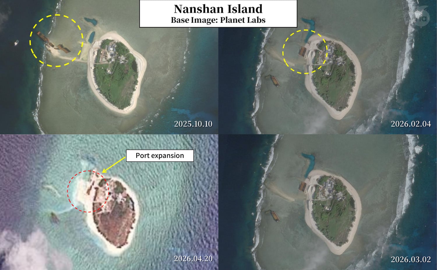 Port expansion on Nanshan Island remains ongoing, but is still in its early stages.