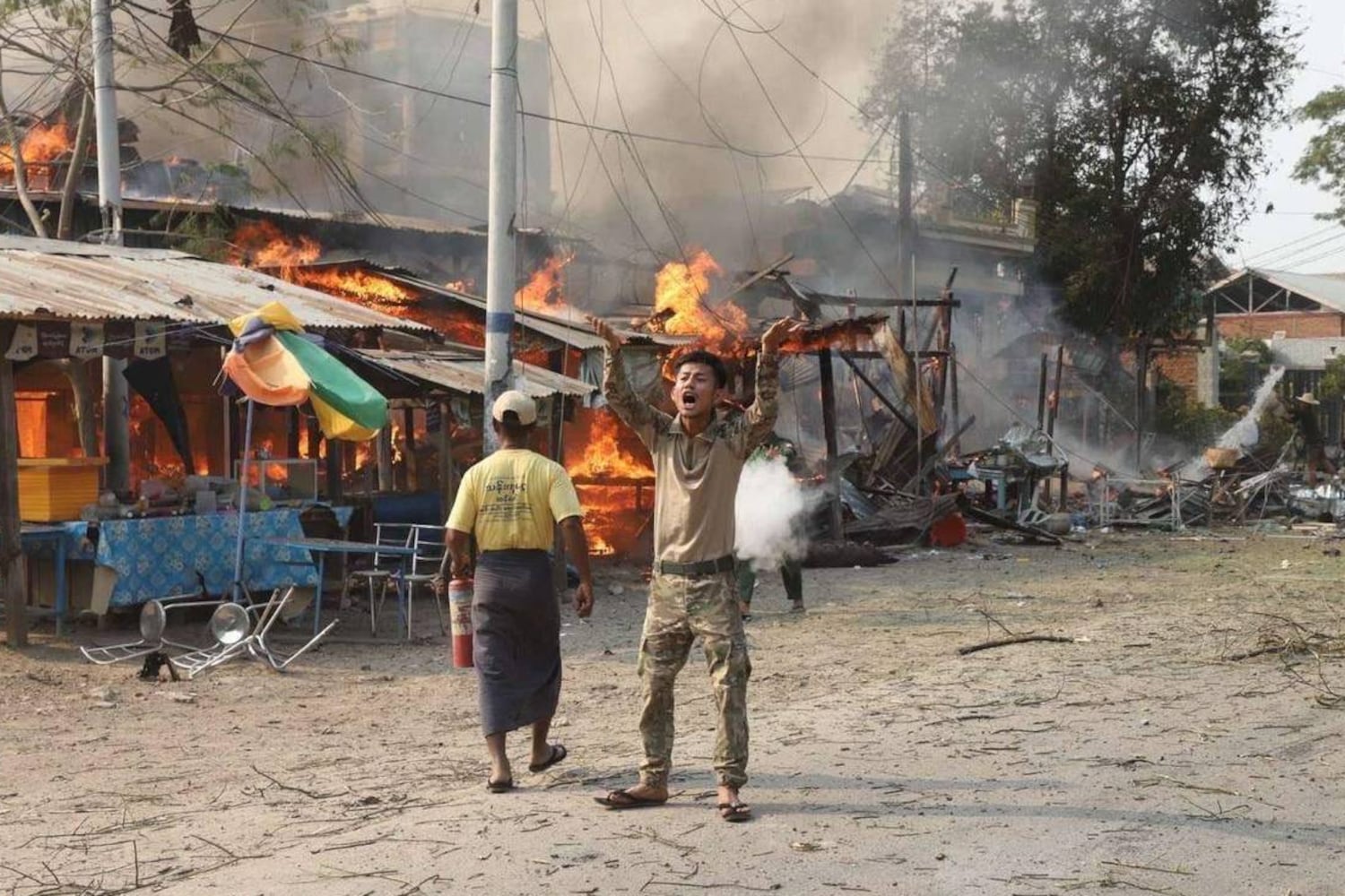 Myanmar children, monks among dozens killed in heavy airstrikes