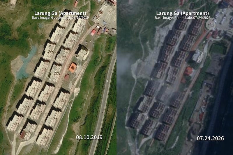 བླ་རུང་སྒར་དུ་གྲ་ཤག་གཏོར་ཤུལ། ཕྱི་ལོ་ ༢༠༡༩ ཟླ་ ༨ ཚེས་ ༡༠ པར་རིས་དང་ཕྱི་ལོ་ ༢༠༢༦ ཟླ་ ༧ ཚེས་ ༢༤ ཉིན་འཕུར་སྐར་ནས་བླངས་པའི་པར་རིས།