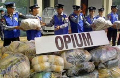 Miến Điện:số lượng ma túy gồm thuốc phiện, heroin, amphetamines bi thu