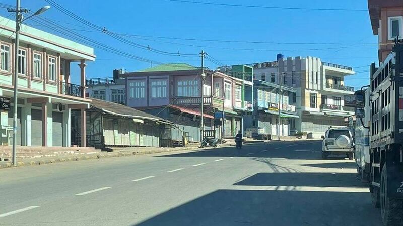 ချင်းပြည်နယ်၊ ဟားခါးမြို့တစ်နေရာအား ၂၀၂၃ ခုနှစ် ဇန်နဝါရီလ ၁၁ ရက်နေ့က တွေ့ရစဉ်။ (Photo: Citizen Journalist)