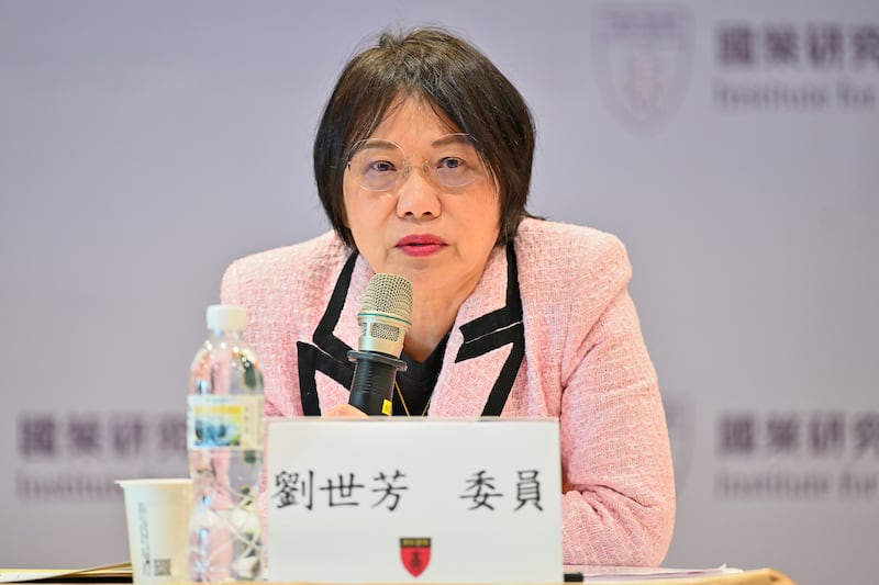 民進黨立委劉世芳:台日在政治、經濟和軍事方面兵推都在進行當中。(鍾廣政攝)