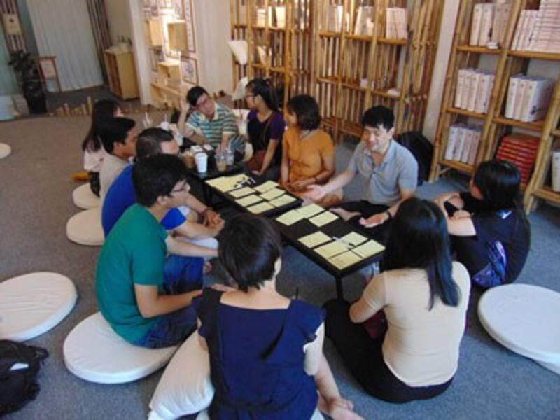 Một buổi sinh hoạt của các bạn Trường Mở ở Sài Gòn.
