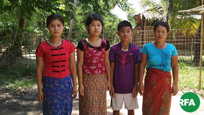 သေဆုံးသူဦးကျော်လှိုင်ရဲ့ မိသားစု။