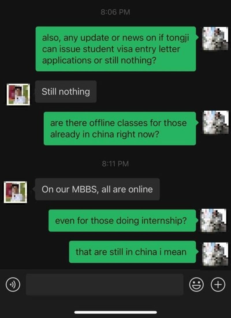 Khan斥校方一直無正面回應訴求。(受訪者提供)