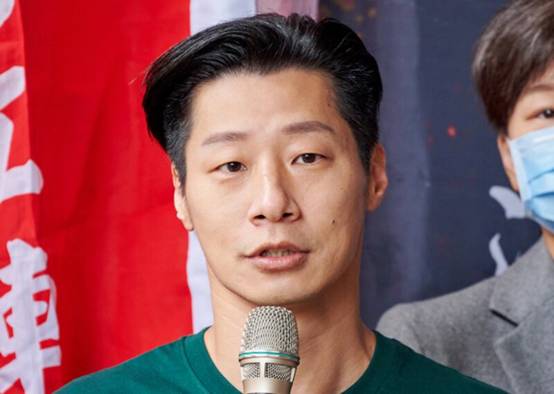 2020年12月9日，立法委員林昶佐：「台獨頑固份子」名單是假議題，中國希望借此正當化戕害人權的作為。（鍾廣政 攝）