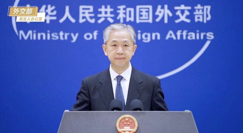 中國外交部上月（9月）底被問到，中國何時公布中國海域的環境監測數據，發言人汪文斌於並沒有回答有關問題。（中國外交部網站）