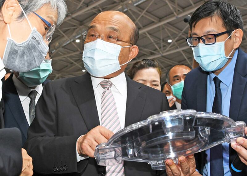 2020年9月23日，行政院長蘇貞昌，蔡英文如能出席APEC會議，將讓世界看見台灣。（行政院提供）