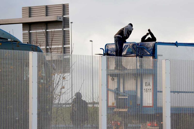 A cheaper - and more dangerous - way of getting into the United Kingdom, which is the hoped-for destination for most of the travelers, also carries greater risks because the migrants are placed in containers without the driver's knowledge. This increases the chances they could be trapped for long periods of time. (Reuters)