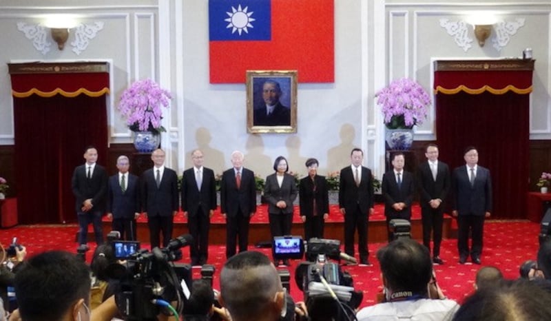 蔡英文10日宣布再次邀请台积电创办人张忠谋担任APEC领袖代表。(记者夏小华摄)