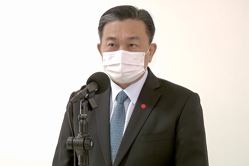 2021年10月25日，立法委員王定宇：教廷向中國提出外交上「雙重承認」條件，相信北京不會接受。（鍾廣政攝）