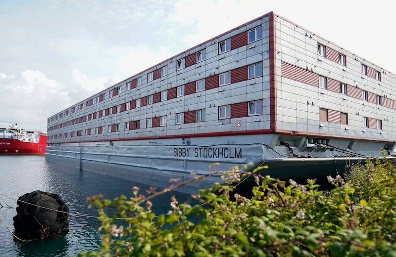 Bibby Stockholm外观(美联社图片)