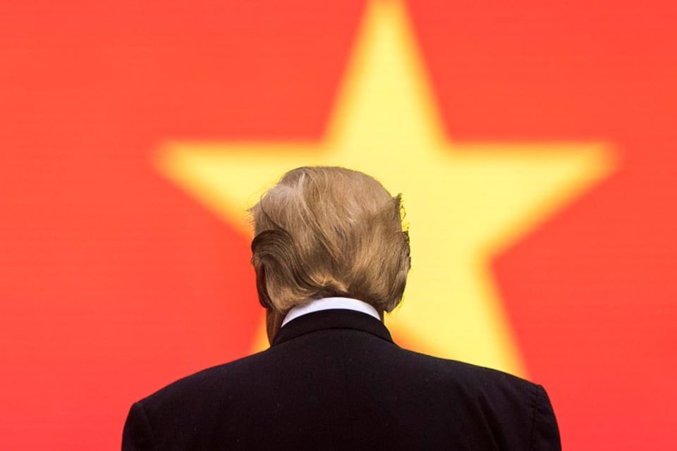 Ảnh minh họa: Tổng thống Mỹ Donald Trump trong chuyến thăm Hà Nội, Việt Nam hồi năm 2017.