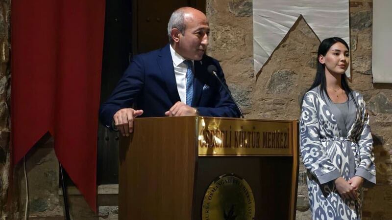 يۆرۈك تۈركمەن تەشكىلاتلار بىرلىكىنىڭ رەئىسى جەمال ئاققۇش. 2024-يىلى 7-نويابىر، بۇرسا، تۈركىيە