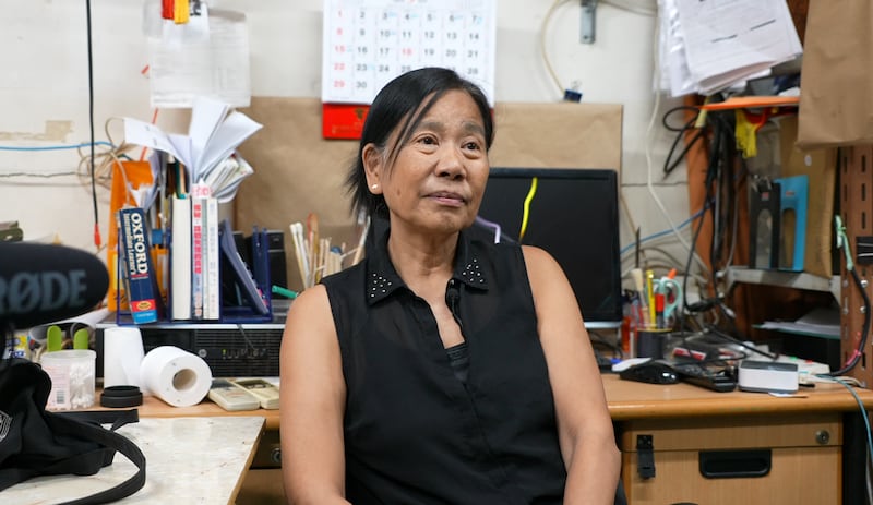 社民連主席陳寶瑩感到似乎是被「陰乾」，認為生存空間已縮到最細。（衛斯攝）
