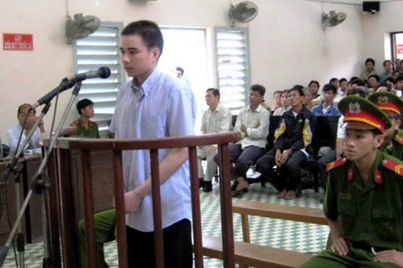 Tử tù Hồ Duy Hải tại một phiên toà trước đây