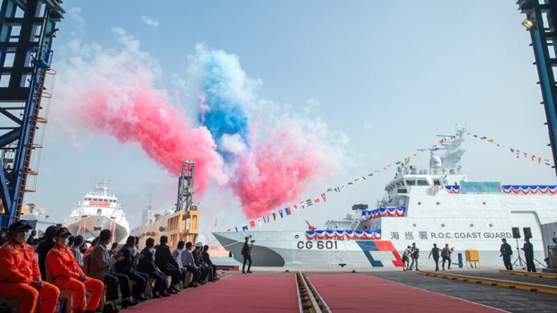 2020年12月11日，蔡英文宣布，未來十年將建造超過一百艘海巡艦隻。（總統府提供）