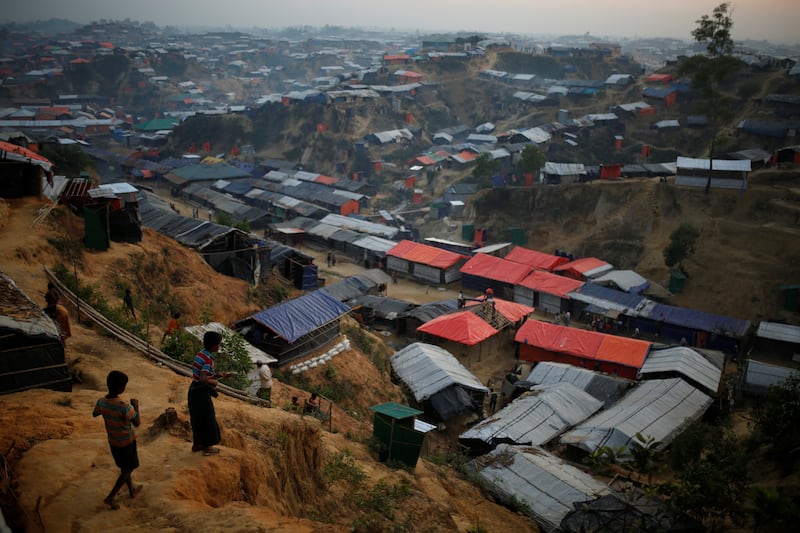 A view of the Balukhali camp for Rohingya refugees from Myanmar, near Cox’s Bazar, Bangladesh, Dec. 20, 2017.