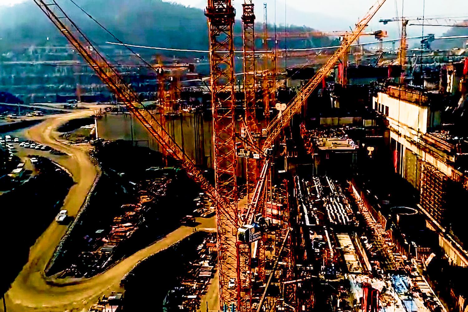 New mega-dam takes shape on the Mekong River in Laos
