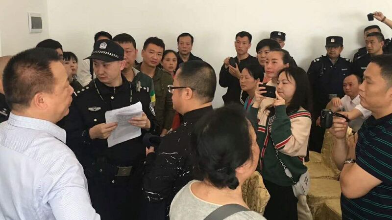 贵阳仁爱归正教会信徒聚会被警冲击。（facebook/对华援助协会）