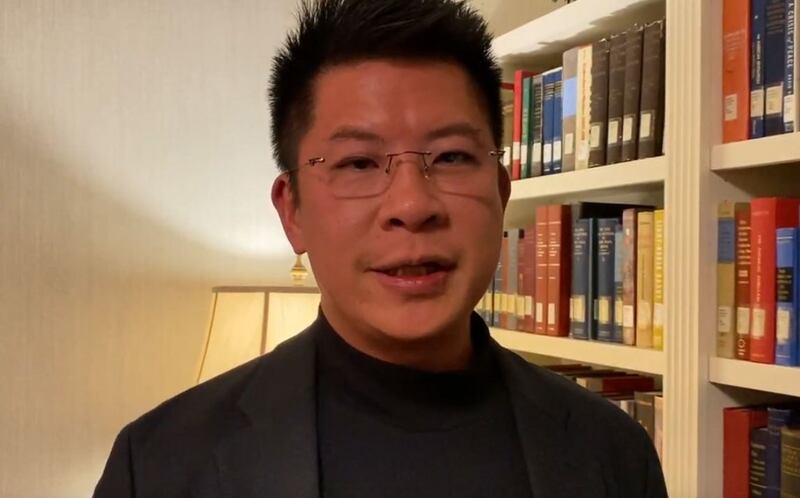 前香港壹传媒专栏作家和资讯网行政总裁利世民(记者凯迪拍摄)