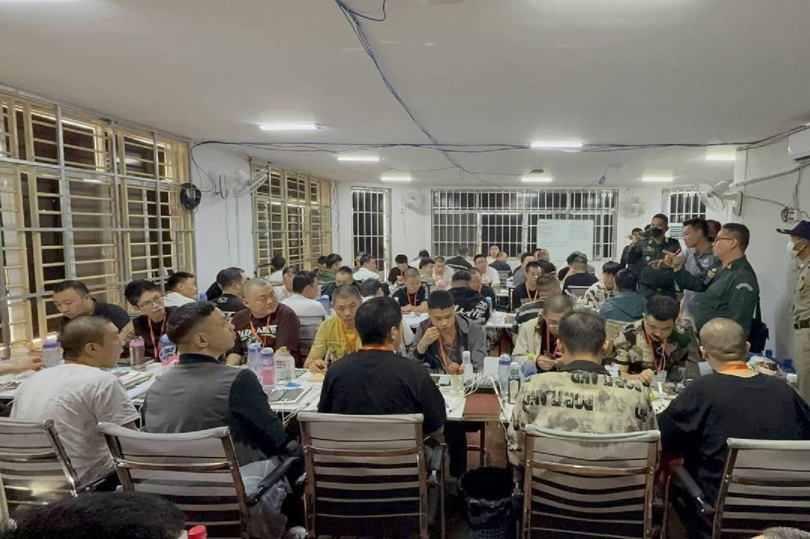 Mondulkiri provincial police arrested 258 foreigners suspected of online scam on March 8, 2025.