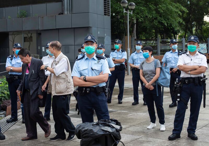 有人權監察者擔心，港警安裝閉路電視以防止犯罪之名長期監視政治人物及其家屬。（李子俊攝）