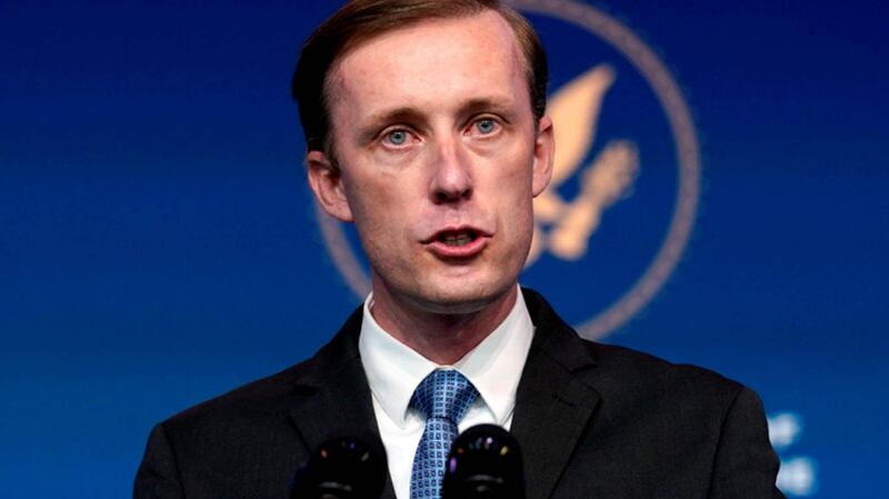 美国白宫国家安全顾问沙利文（Jack Sullivan）公开表明：美国对台湾和以色列的承诺将一如既往地坚定。（美联社）