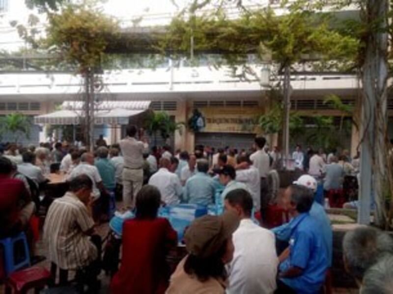 Buổi họp mặt Thương phế binh do Dòng Chúa Cứu Thế tổ chức vào ngày 28 tháng 4 năm 2014, tại giáo xứ Đức Mẹ Hằng Cứu Giúp, 38 Kỳ Đồng, quận 3, Sài Gòn.