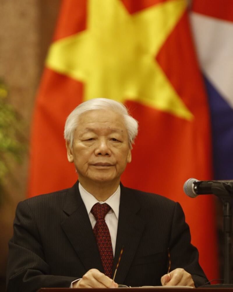 Hình minh họa. Tổng Bí thư kiêm Chủ tịch nước Nguyễn Phú Trọng tại Hà Nội hôm 9/11/2018
